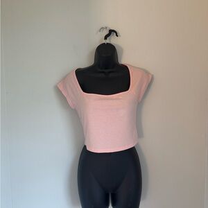 Shein Pink Ribbed Women's Top Size M